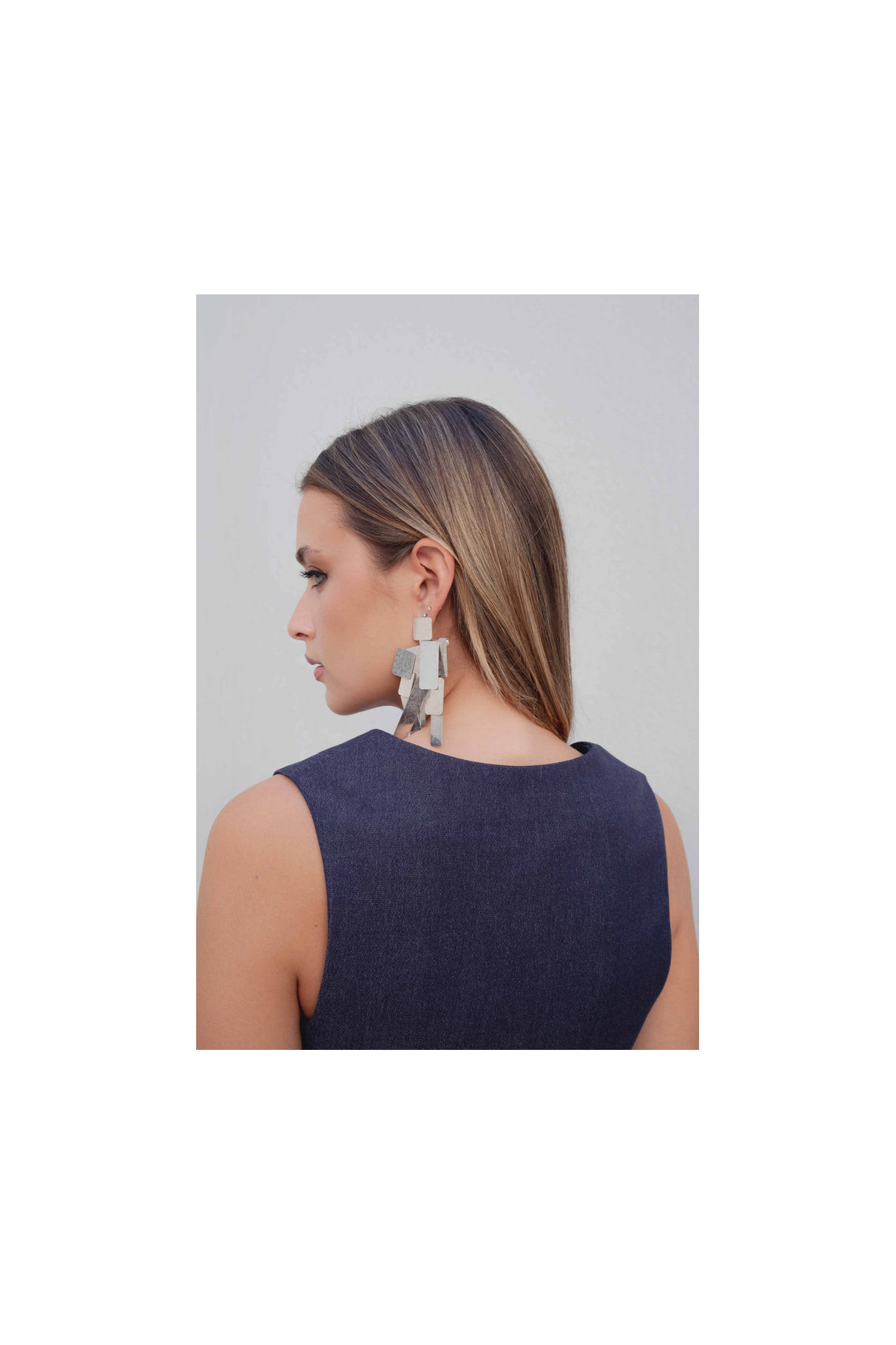 chaleco corto denim