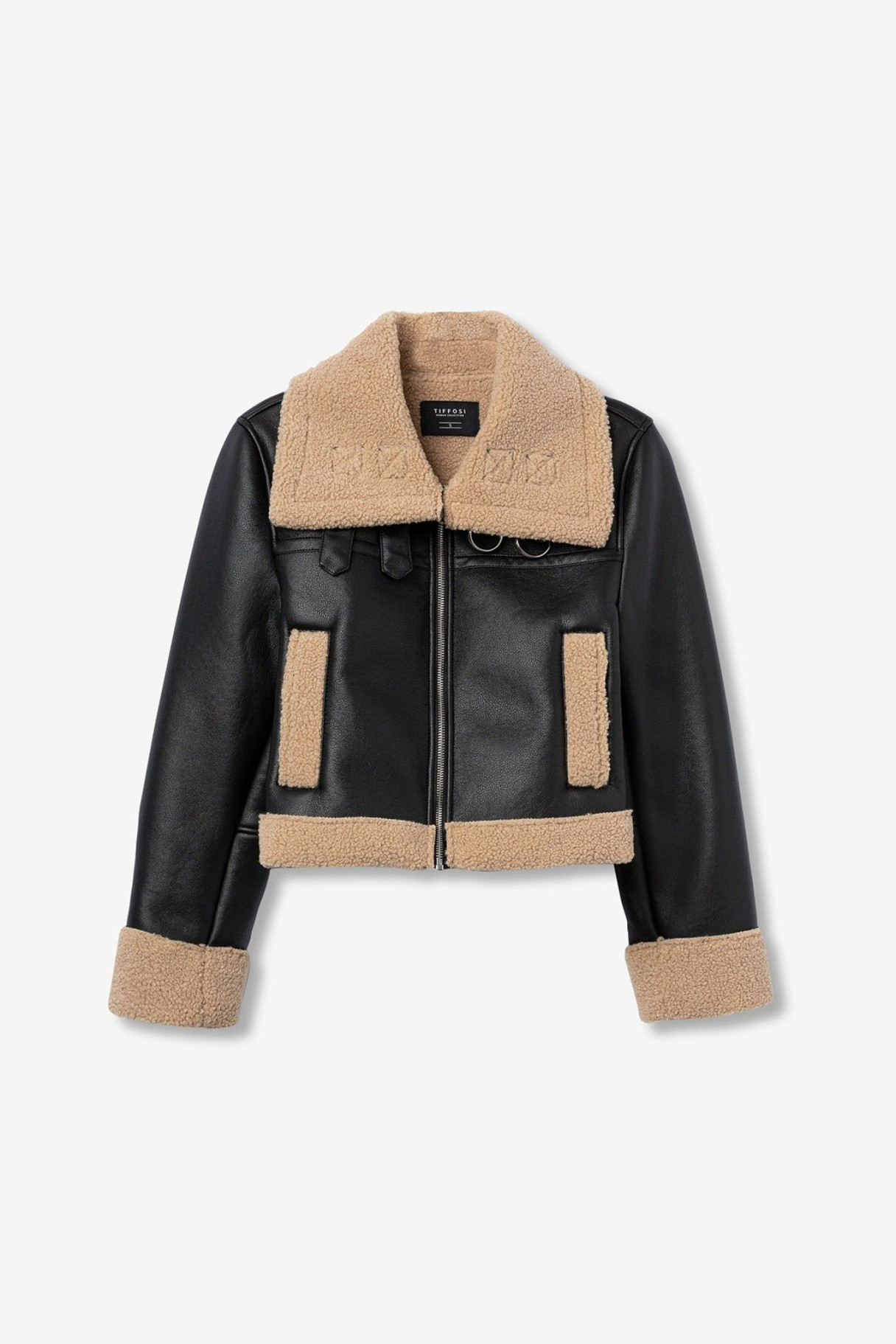 chaqueta biker forrada