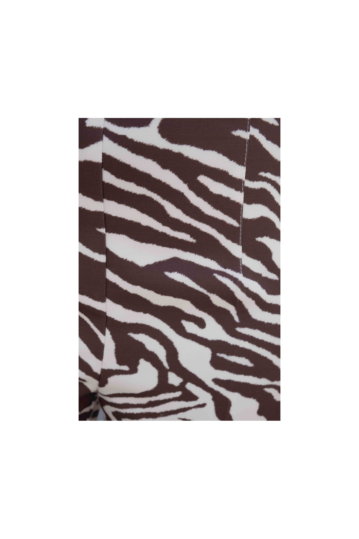 Pantalón cullote fluido animal print cebra