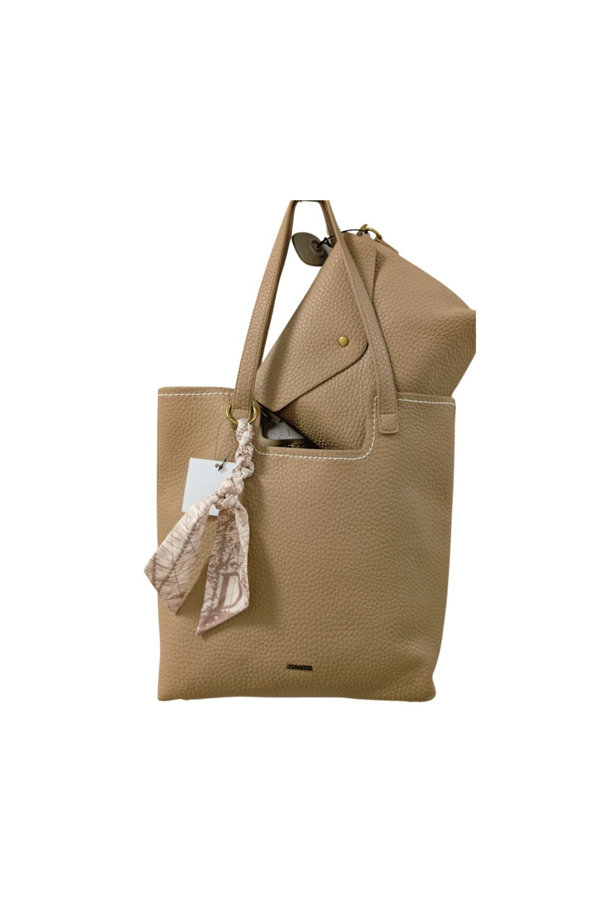bolso doble con lazo