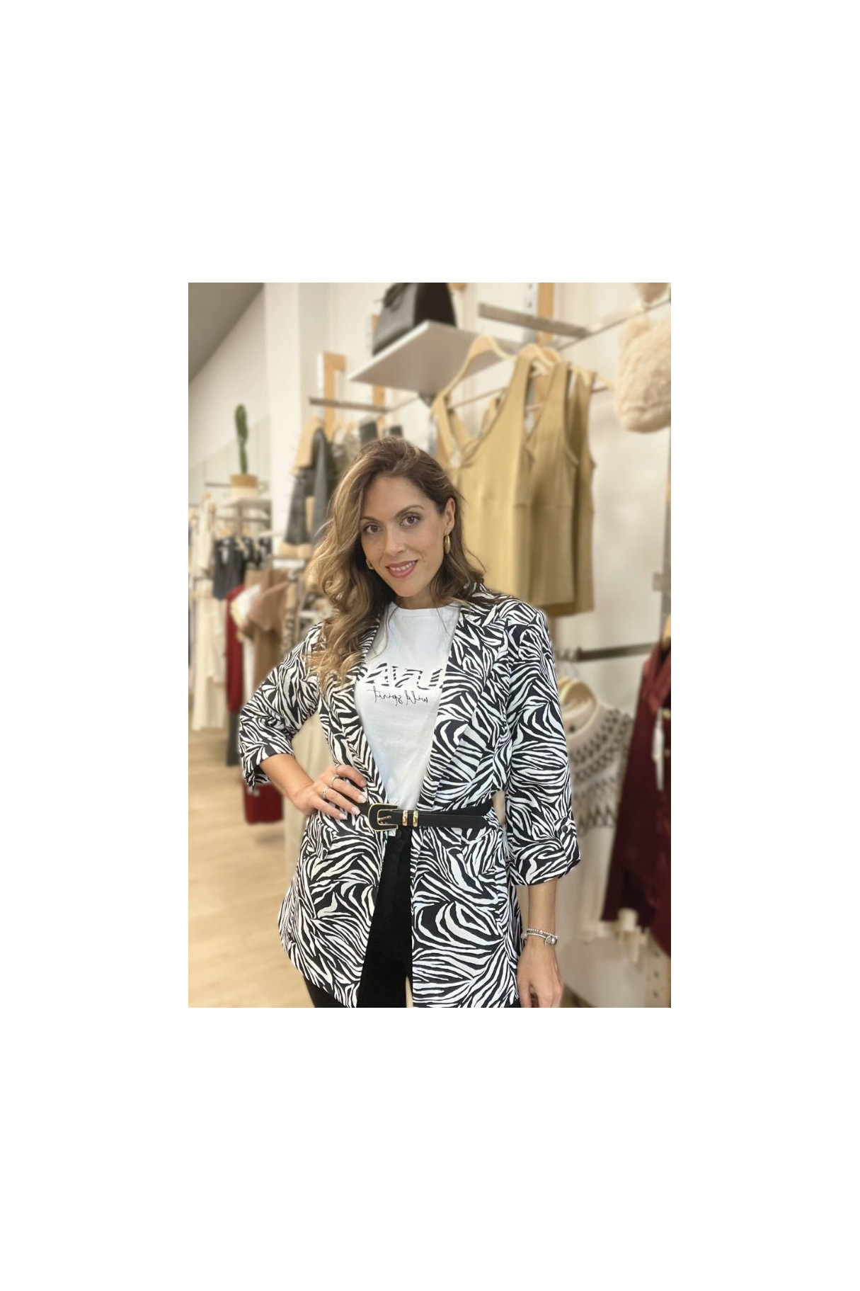 Blazer animal print