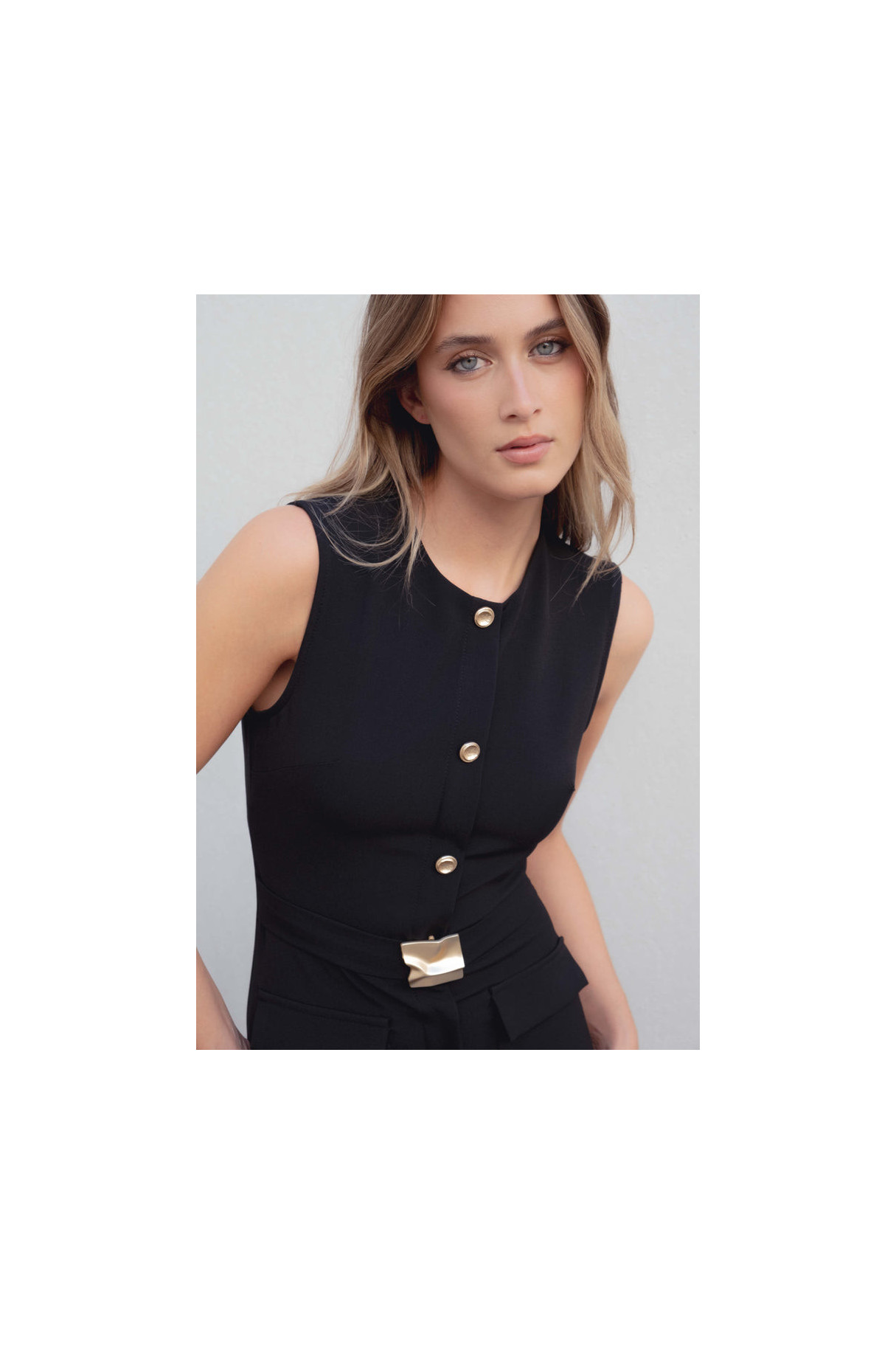 Vestido Midi Cinturon