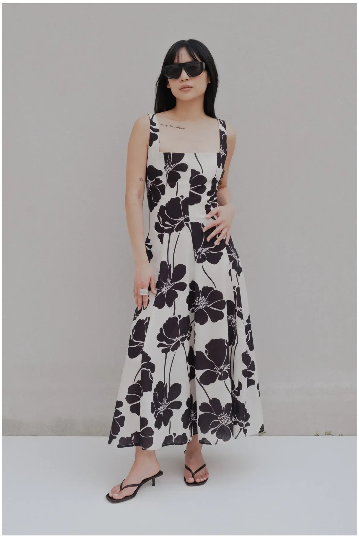 VESTIDO MIDI ESTAMPADO